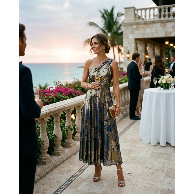 Gemma Deeks Style Guide: Cocktail Attire Anniversary in Mexico Summer 2026