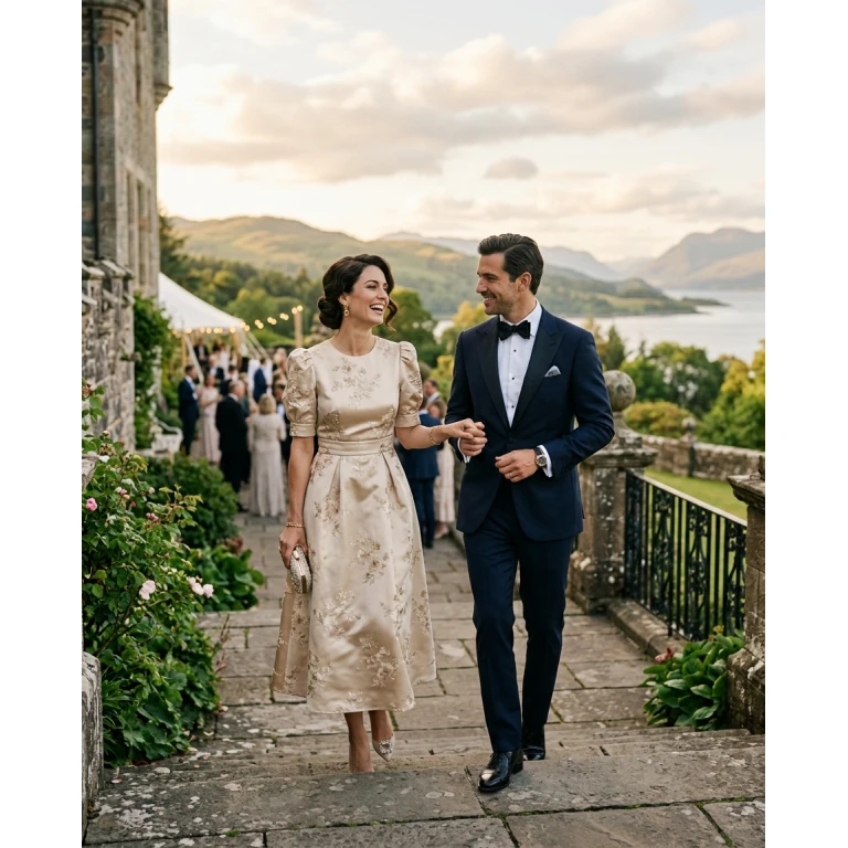 Gemma Deeks Style Guide: Cocktail Attire Anniversary in Scotland Summer 2026