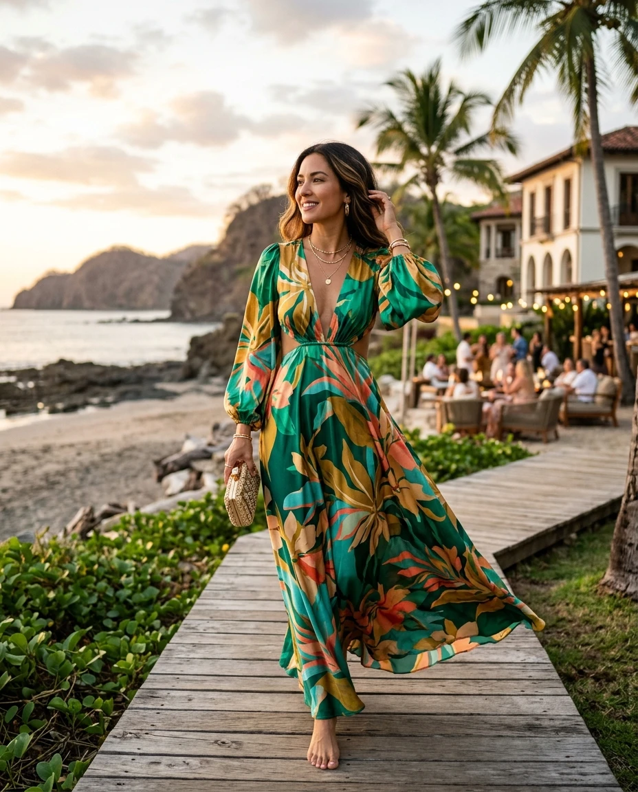 Gemma Deeks Style Guide: Cocktail Attire Birthday in Costa Rica Summer 2026