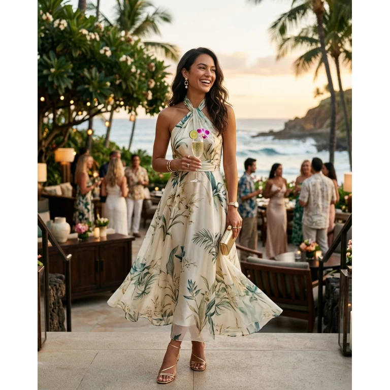 Gemma Deeks Style Guide: Cocktail Attire Birthday in Hawaii Summer 2026