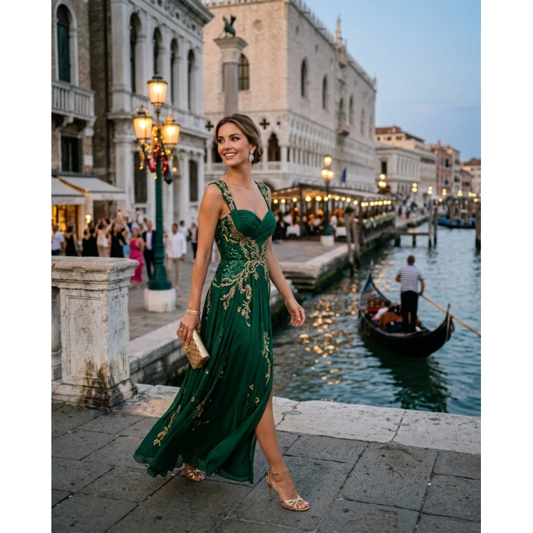 Gemma Deeks Style Guide: Cocktail Attire Birthday in Venice Summer 2026