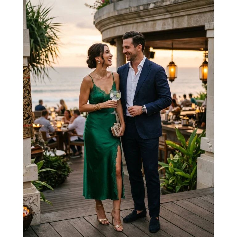 Gemma Deeks Style Guide: Cocktail Attire Date night in Bali Summer 2026