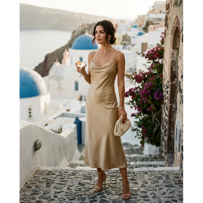 Gemma Deeks Style Guide: Cocktail Attire Date night in Crete Summer 2026