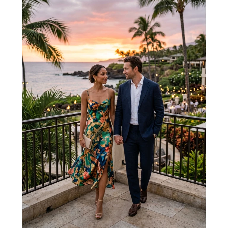 Gemma Deeks Style Guide: Cocktail Attire Date night in Hawaii Summer 2026
