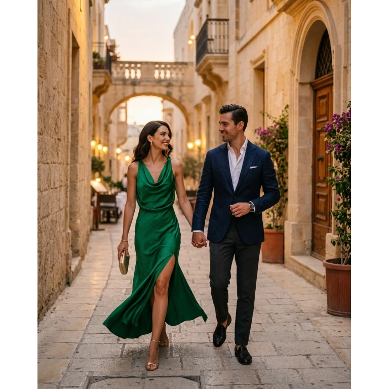 Gemma Deeks Style Guide: Cocktail Attire Date night in Malta Summer 2026