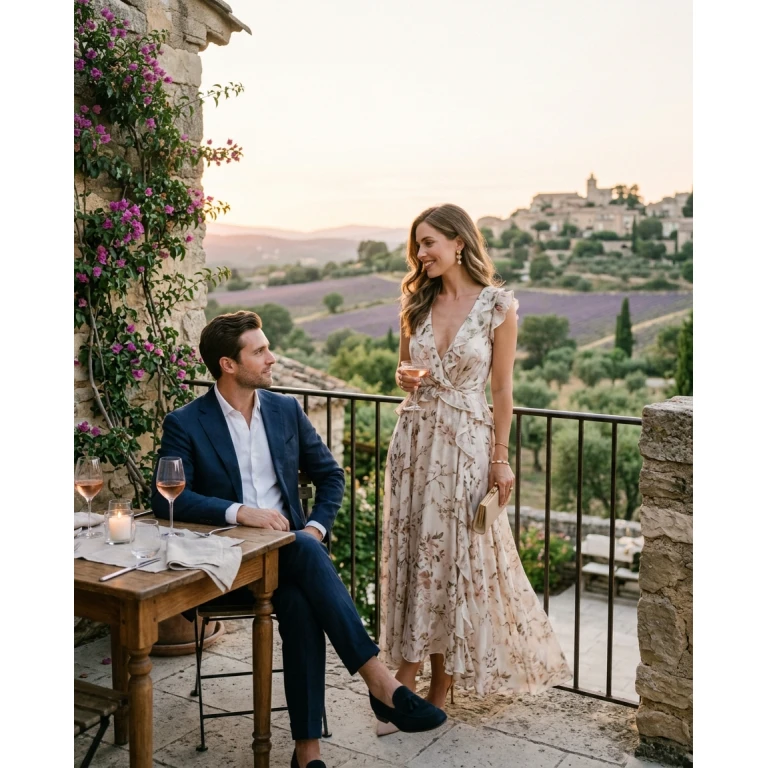 Gemma Deeks Style Guide: Cocktail Attire Date night in Provence France Summer 2026