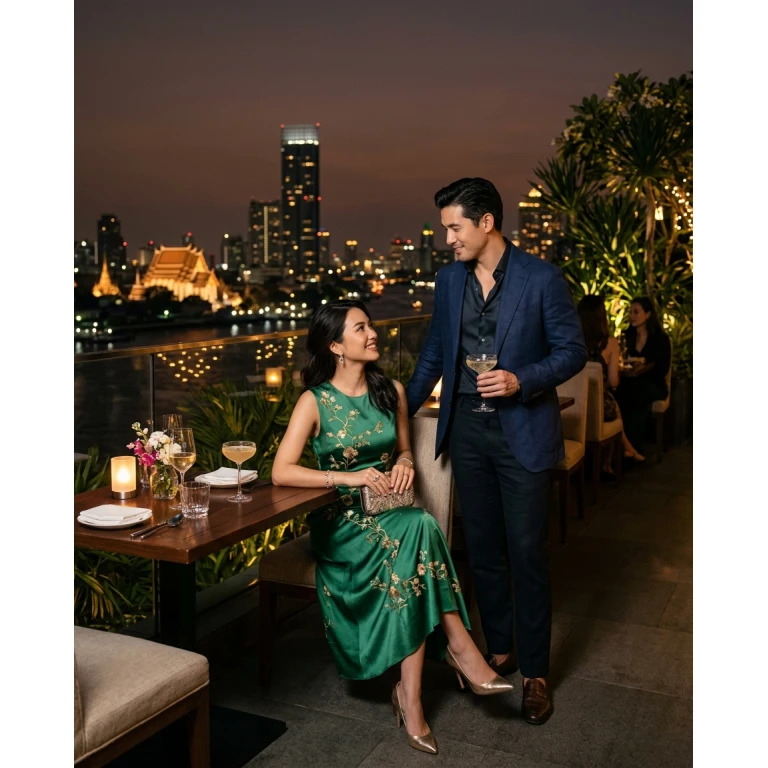 Gemma Deeks Style Guide: Cocktail Attire Date night in Thailand Summer 2026