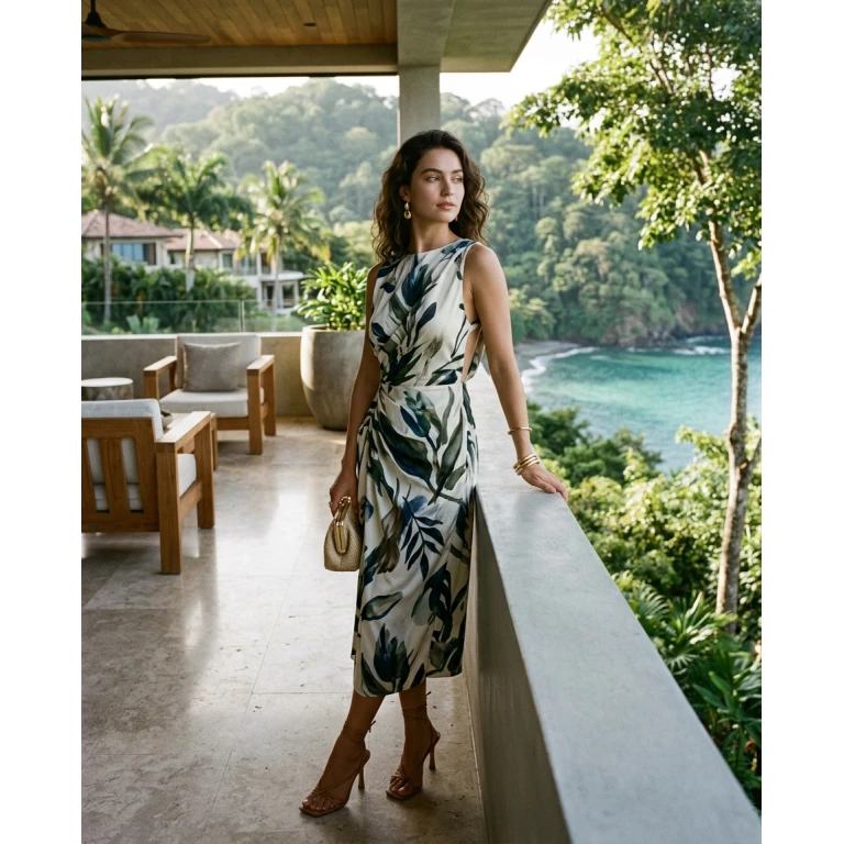 Gemma Deeks Style Guide: Cocktail Attire Designer Summer Dresses in Costa Rica Summer 2026