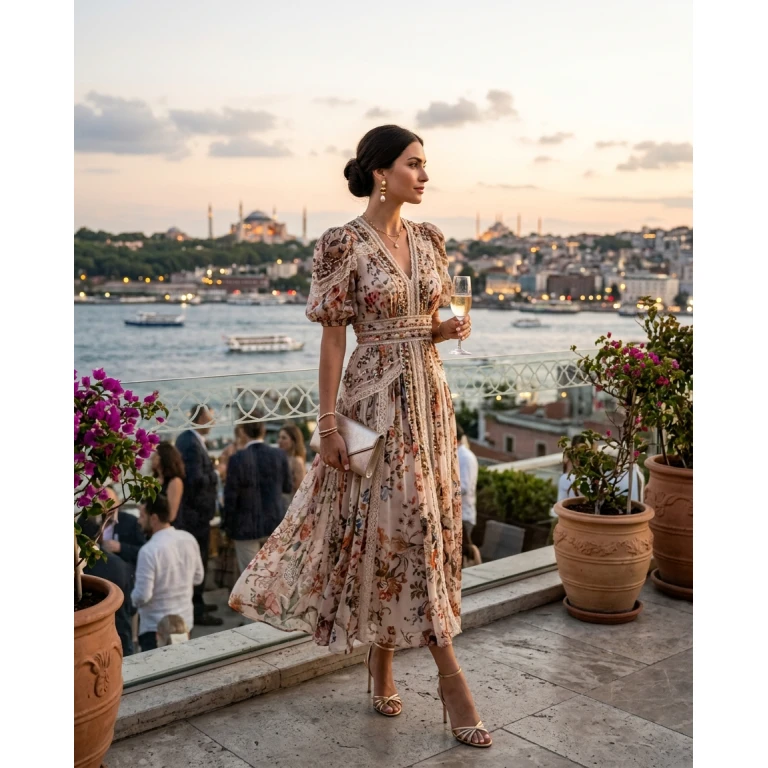 Gemma Deeks Style Guide: Cocktail Attire Designer Summer Dresses in Istanbul Summer 2026