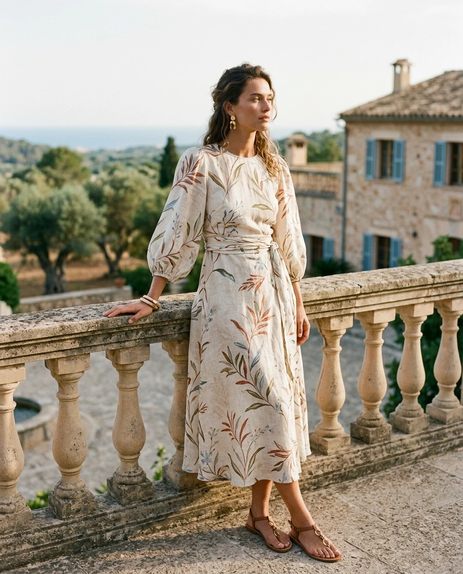 Gemma Deeks Style Guide: Cocktail Attire Designer Summer Dresses in Majorca Summer 2026