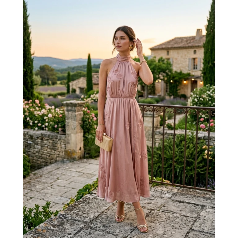 Gemma Deeks Style Guide: Cocktail Attire dinner outfit in Provence France Summer 2026