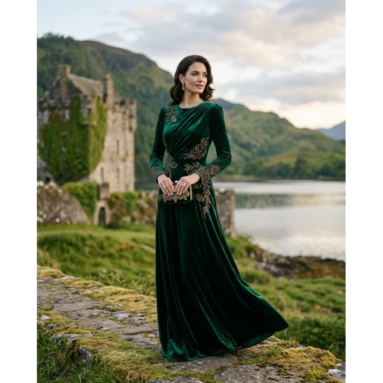Gemma Deeks Style Guide: Cocktail Attire gala gown in Scotland Summer 2026