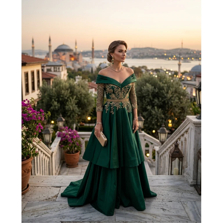 Gemma Deeks Style Guide: Cocktail Attire gala gown in Turkey Summer 2026