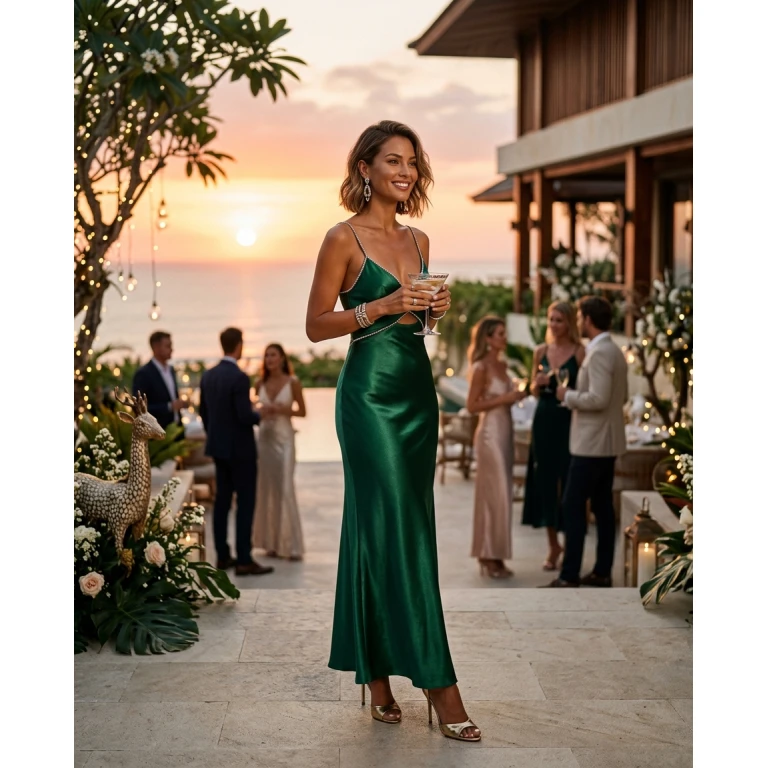 Gemma Deeks Style Guide: Cocktail Attire Holiday parties in Bali Summer 2026