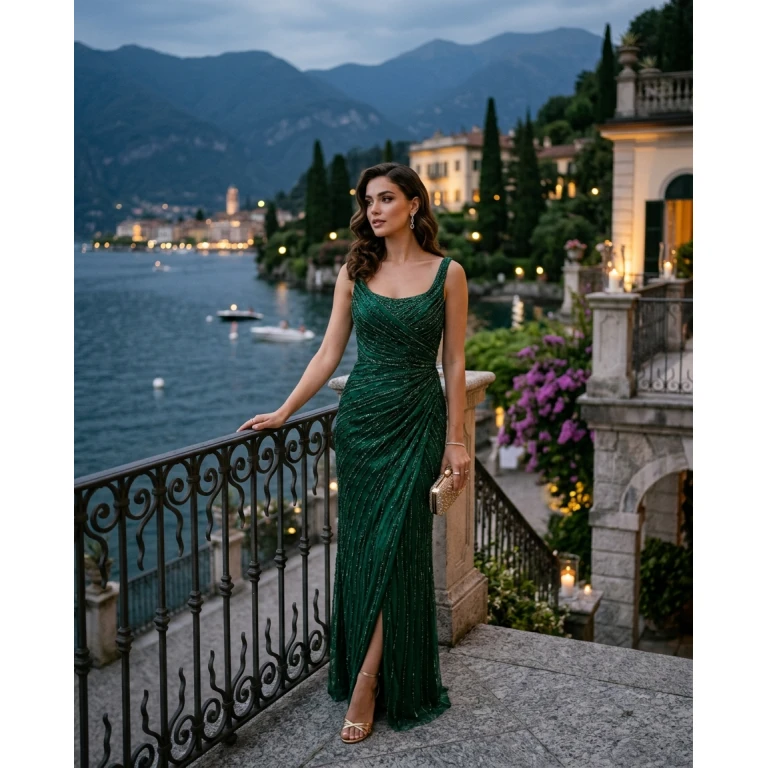 Gemma Deeks Style Guide: Cocktail Attire Holiday parties in Lake Como Summer 2026