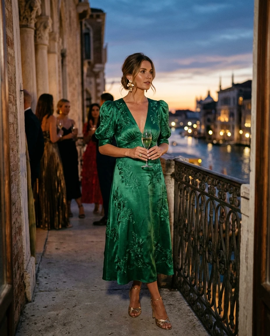 Gemma Deeks Style Guide: Cocktail Attire Holiday parties in Venice Summer 2026