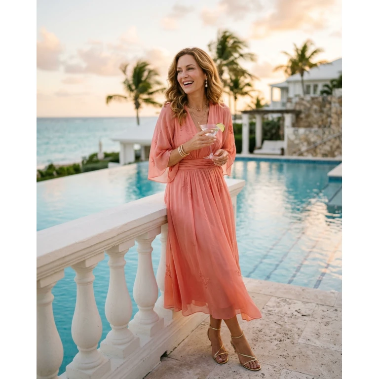 Gemma Deeks Style Guide: Cocktail Attire Mother’s Day in Bahamas Summer 2026