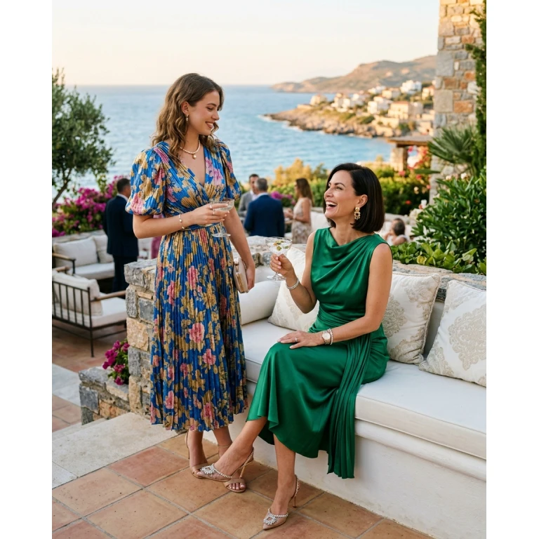 Gemma Deeks Style Guide: Cocktail Attire Mother’s Day in Crete Summer 2026