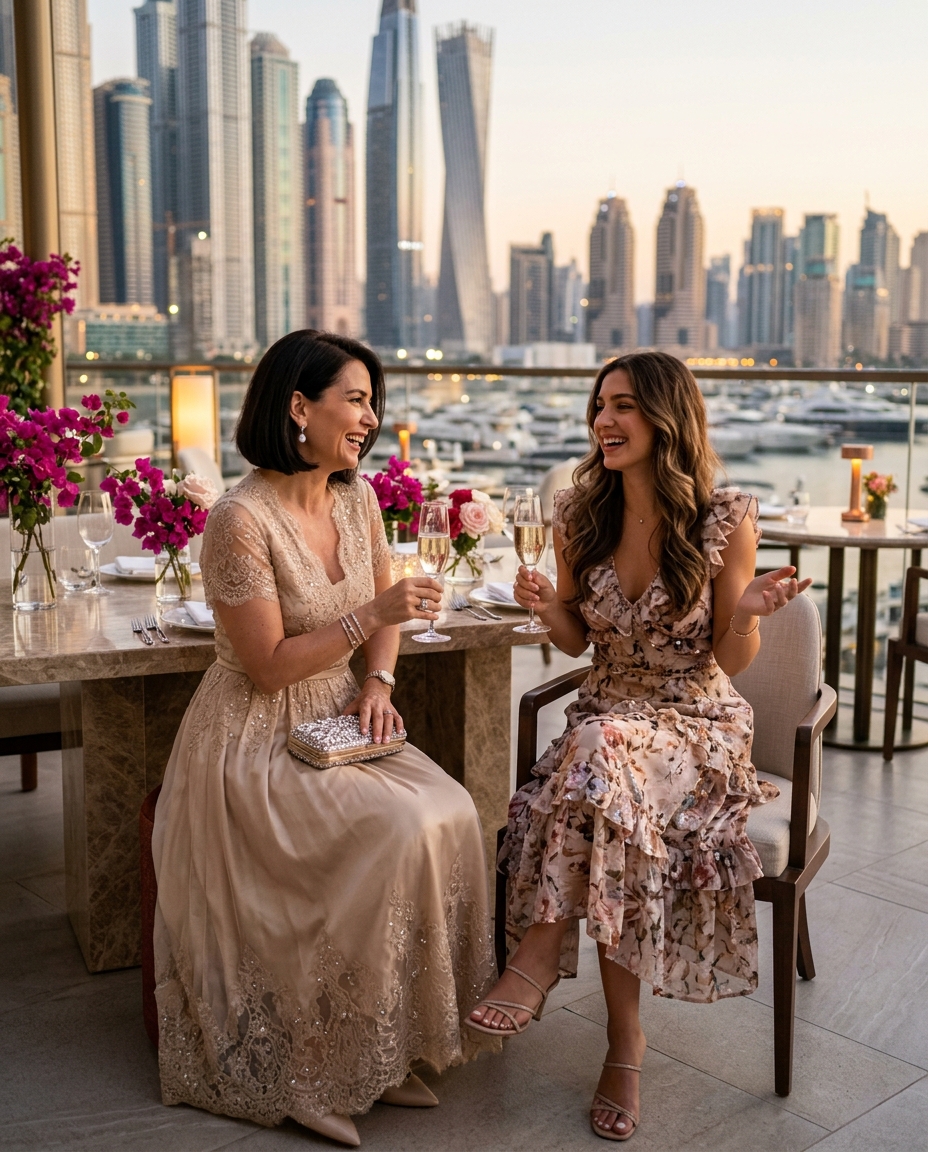 Gemma Deeks Style Guide: Cocktail Attire Mother’s Day in Dubai Summer 2026
