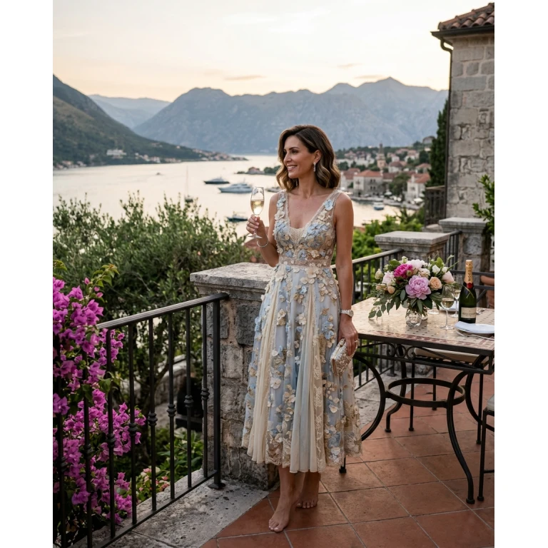 Gemma Deeks Style Guide: Cocktail Attire Mother’s Day in Montenegro Summer 2026