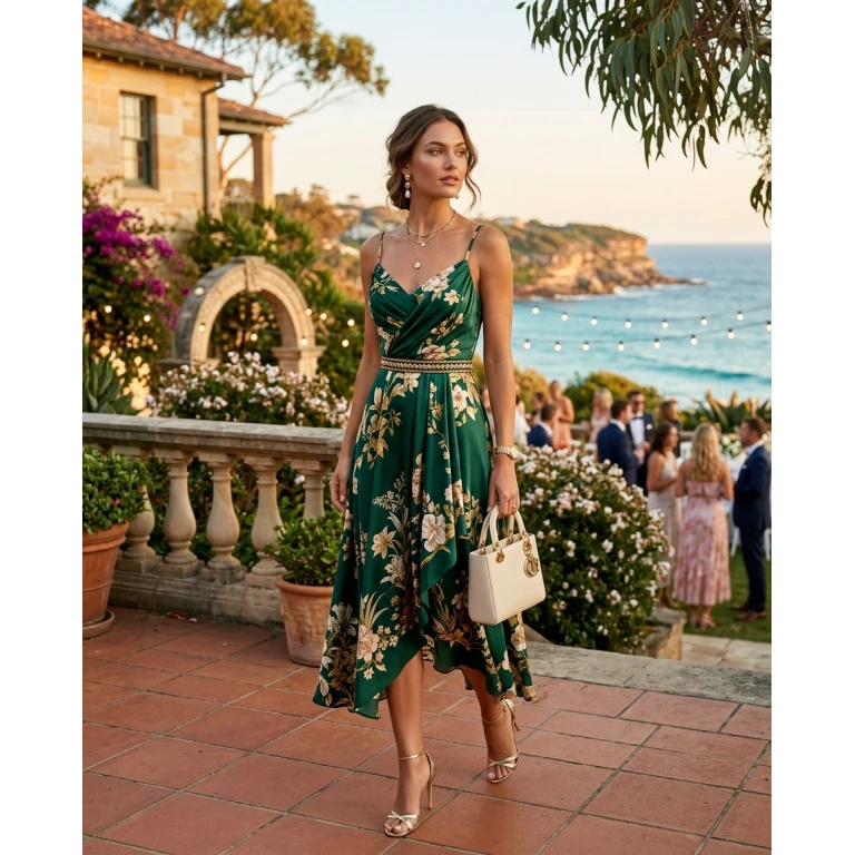 Gemma Deeks Style Guide: Cocktail Attire wedding guest dress in Australia Summer 2026