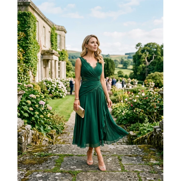 Gemma Deeks Style Guide: Cocktail Attire wedding guest dress in Ireland Summer 2026