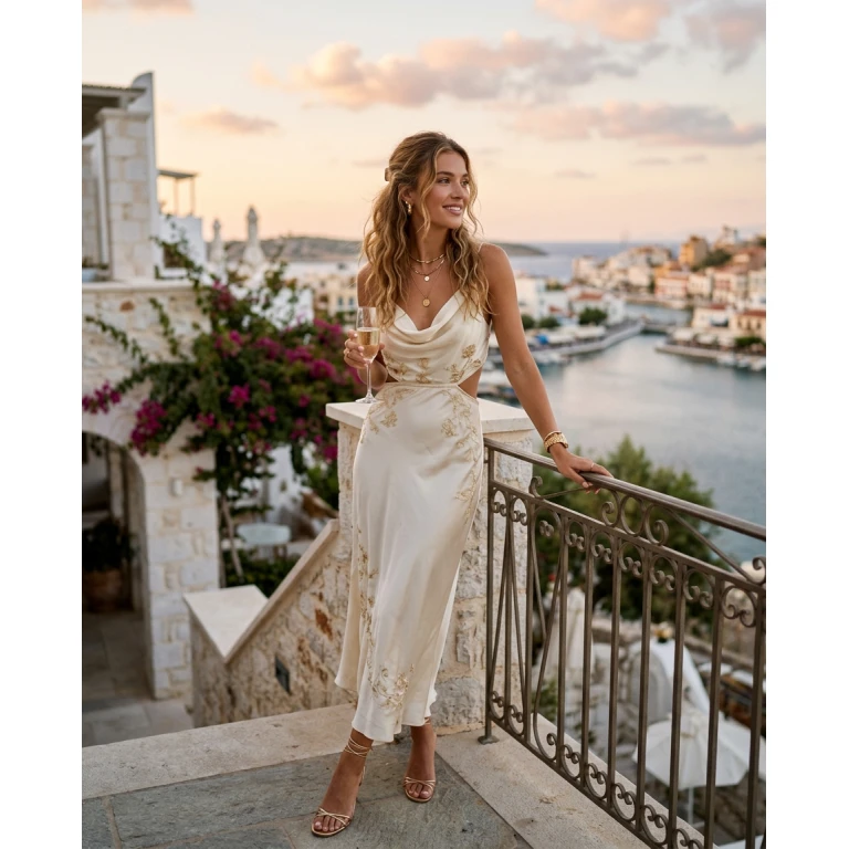 Gemma Deeks Style Guide: Cocktail Birthday in Crete Summer 2026