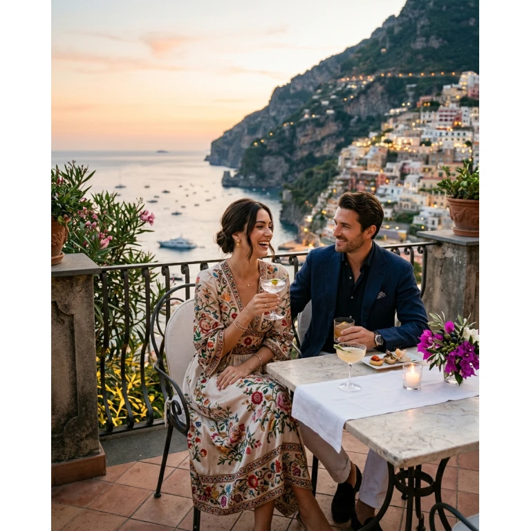 Gemma Deeks Style Guide: Cocktail Date night in Amalfi Coast Summer 2026