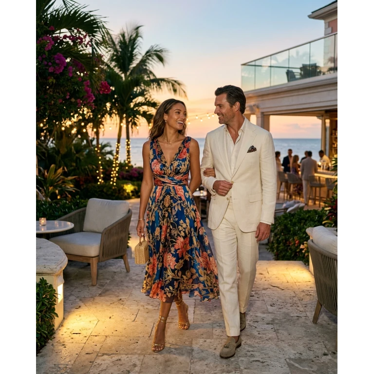 Gemma Deeks Style Guide: Cocktail Date night in Bahamas Summer 2026