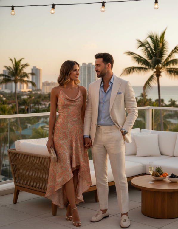 Gemma Deeks Style Guide: Cocktail Date night in Florida Summer 2026