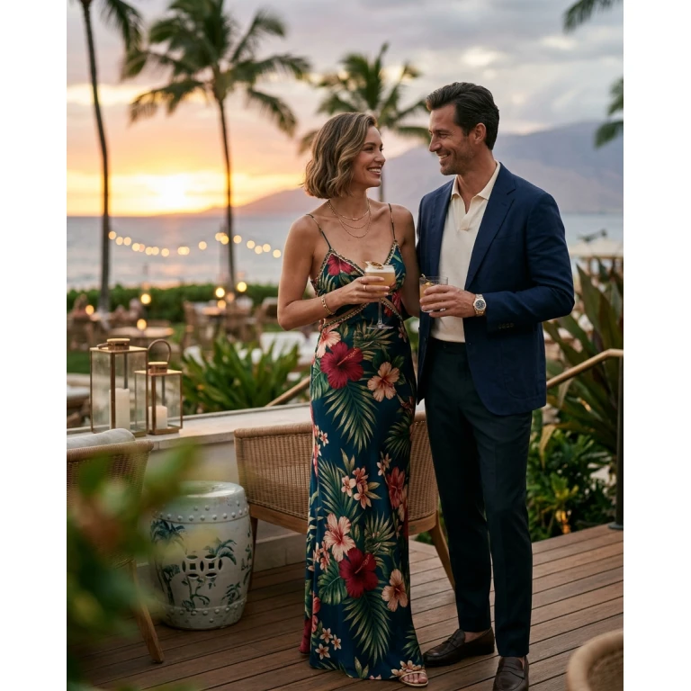 Gemma Deeks Style Guide: Cocktail Date night in Hawaii Summer 2026