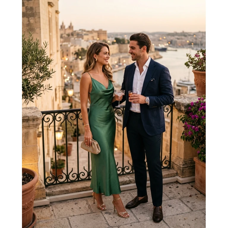 Gemma Deeks Style Guide: Cocktail Date night in Malta Summer 2026