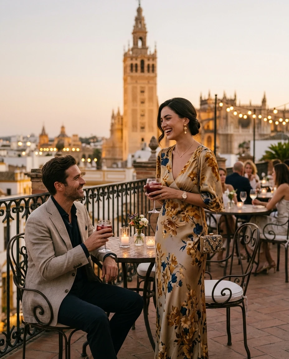 Gemma Deeks Style Guide: Cocktail Date night in Spain Summer 2026