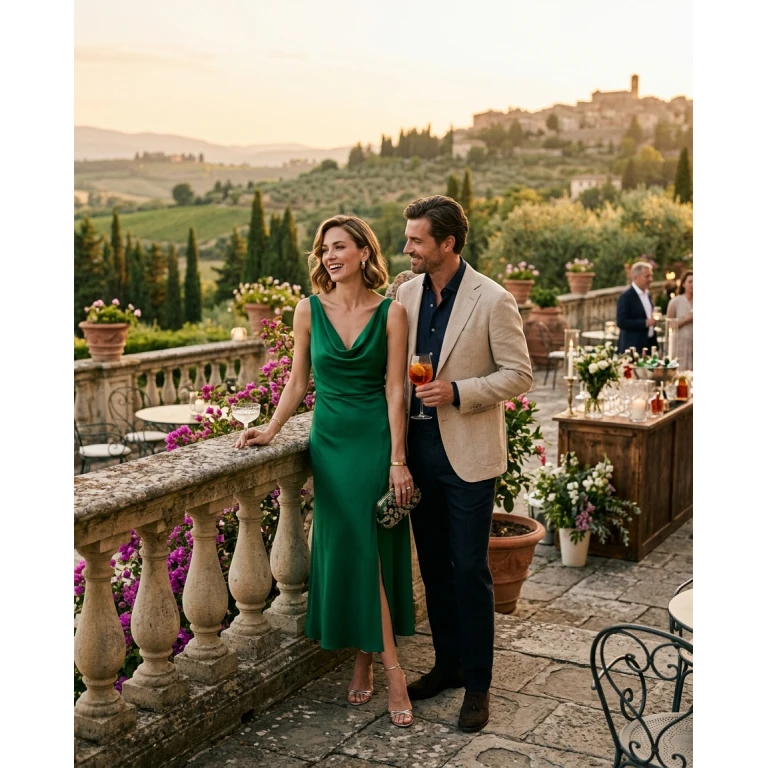 Gemma Deeks Style Guide: Cocktail Date night in Tuscany Summer 2026