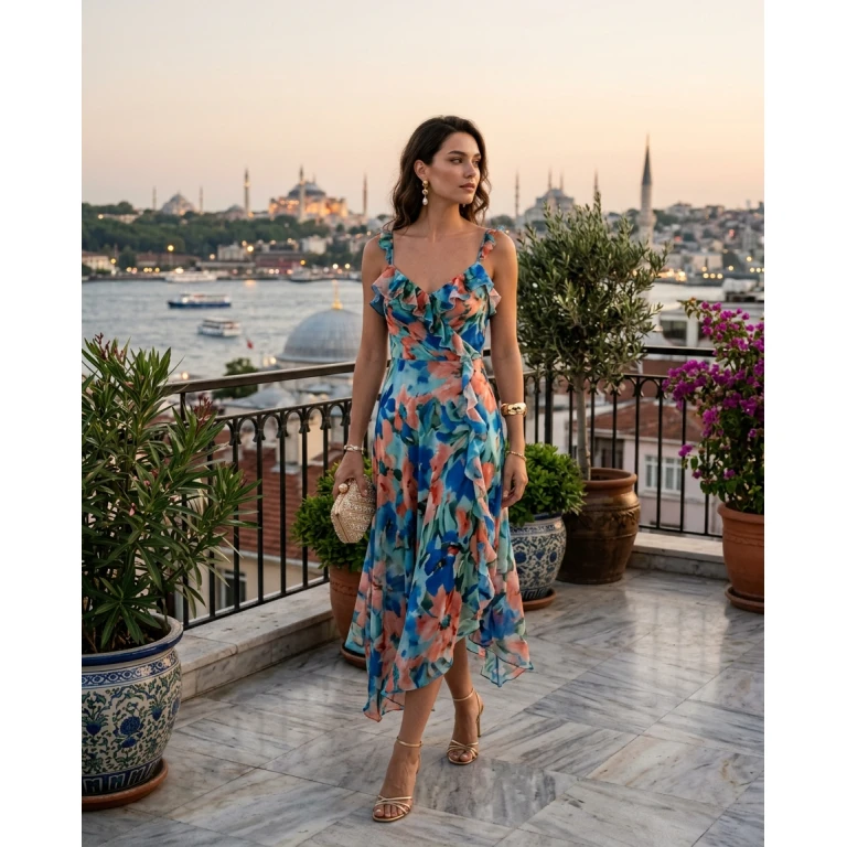 Gemma Deeks Style Guide: Cocktail Designer Summer Dresses in Istanbul Summer 2026