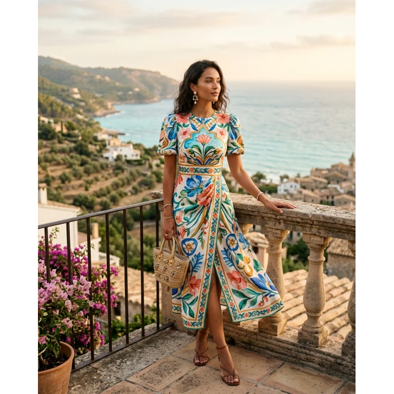 Gemma Deeks Style Guide: Cocktail Designer Summer Dresses in Majorca Summer 2026