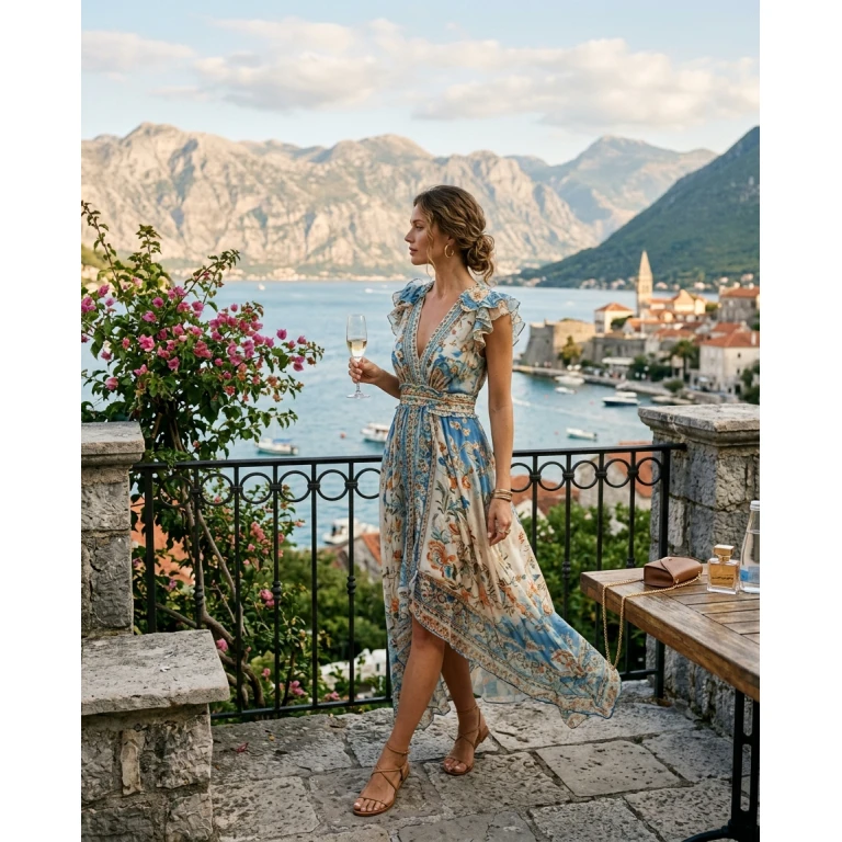 Gemma Deeks Style Guide: Cocktail Designer Summer Dresses in Montenegro Summer 2026