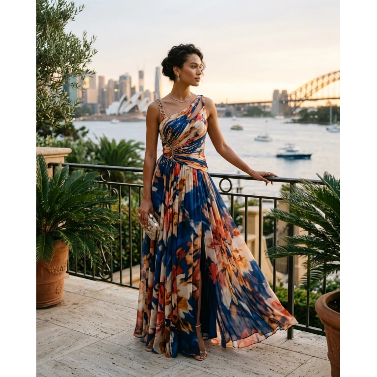 Gemma Deeks Style Guide: Cocktail gala gown in Australia Summer 2026