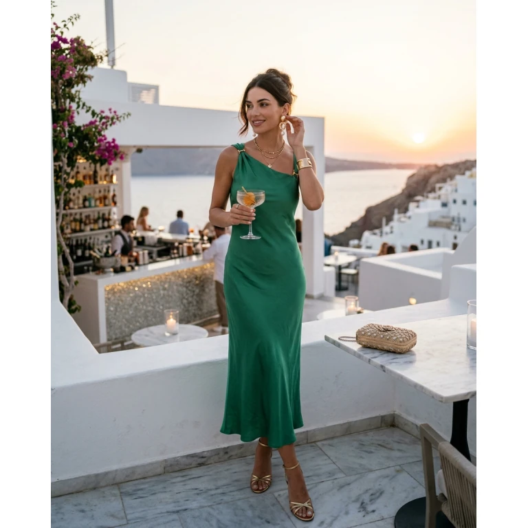 Gemma Deeks Style Guide: Cocktail Holiday parties in Greece Summer 2026