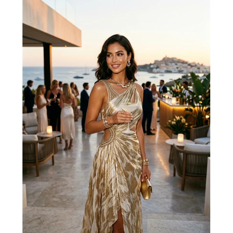 Gemma Deeks Style Guide: Cocktail Holiday parties in Ibiza Summer 2026