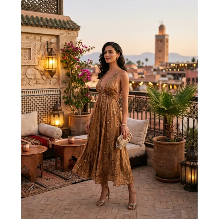Gemma Deeks Style Guide: Cocktail Holiday parties in Marrakech Summer 2026