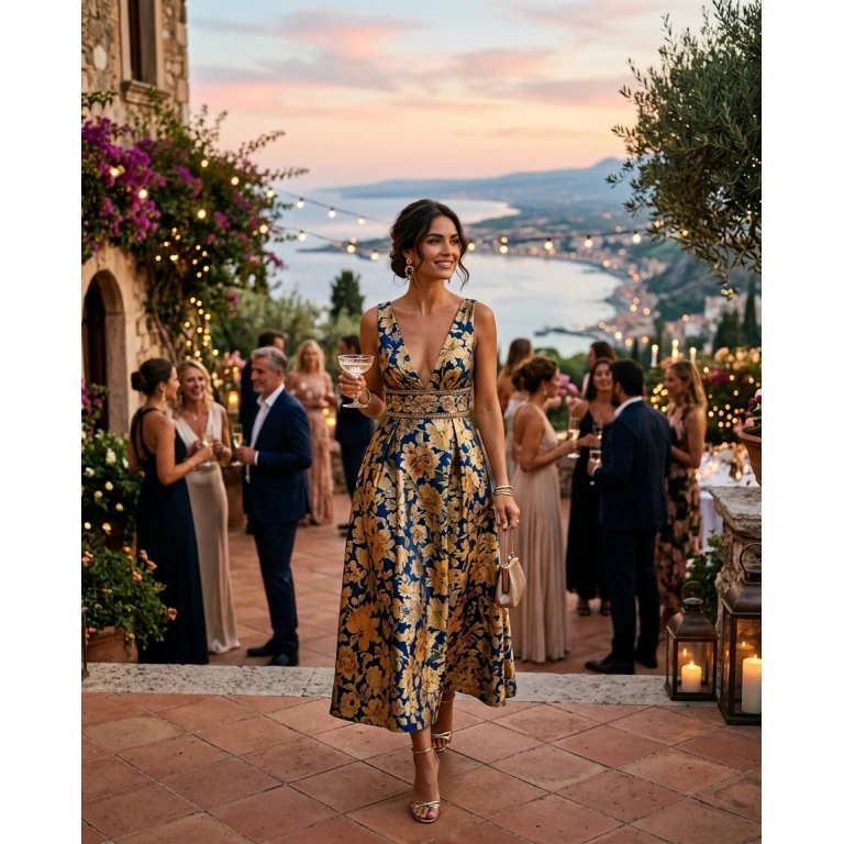 Gemma Deeks Style Guide: Cocktail Holiday parties in Sicily Summer 2026