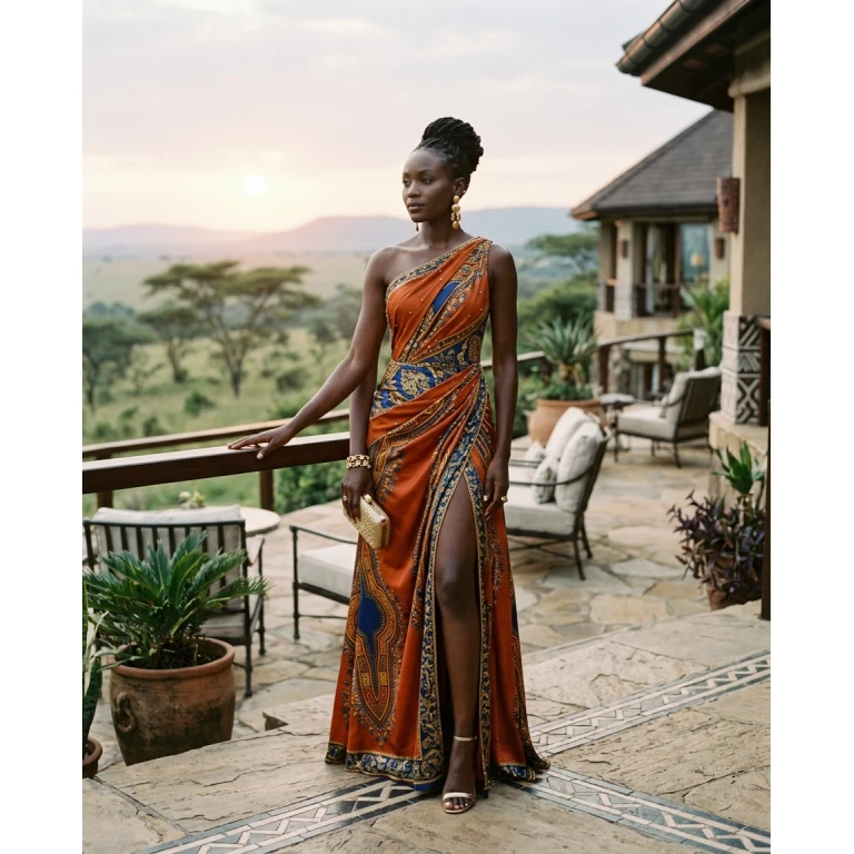 Gemma Deeks Style Guide: Cocktail wedding guest dress in Kenya Summer 2026