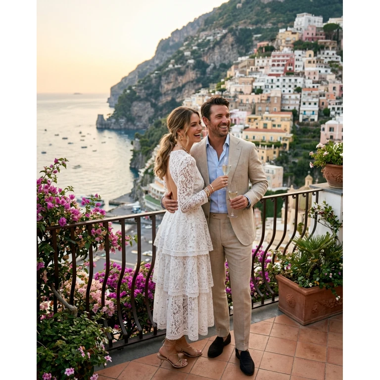 Gemma Deeks Style Guide: Elegant Chic Anniversary in Amalfi Coast Summer 2026