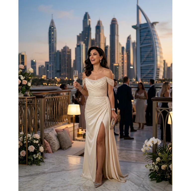 Gemma Deeks Style Guide: Elegant Chic Birthday in Dubai Summer 2026