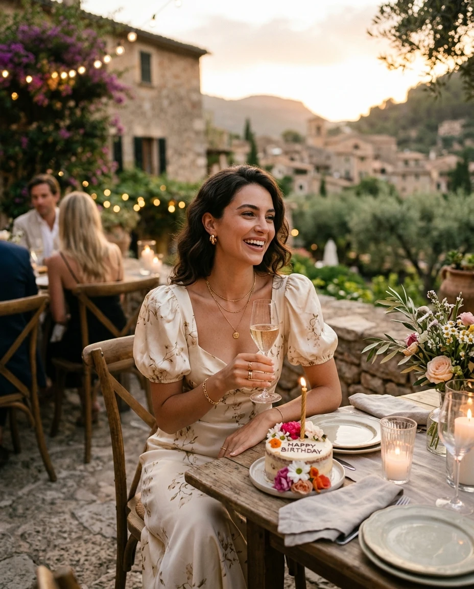 Gemma Deeks Style Guide: Elegant Chic Birthday in Majorca Summer 2026