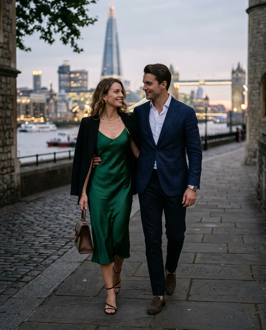 Gemma Deeks Style Guide: Elegant Chic Date night in London Summer 2026