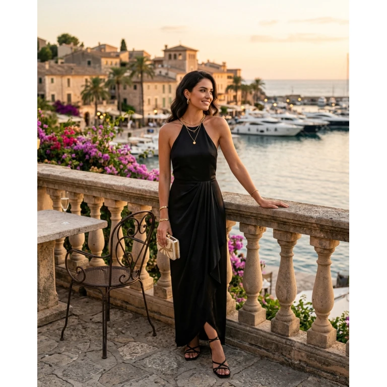 Gemma Deeks Style Guide: Elegant Chic Date night in Majorca Summer 2026