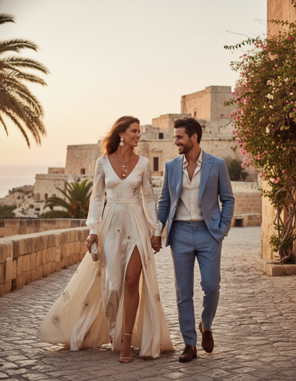 Gemma Deeks Style Guide: Elegant Chic Date night in Malta Summer 2026