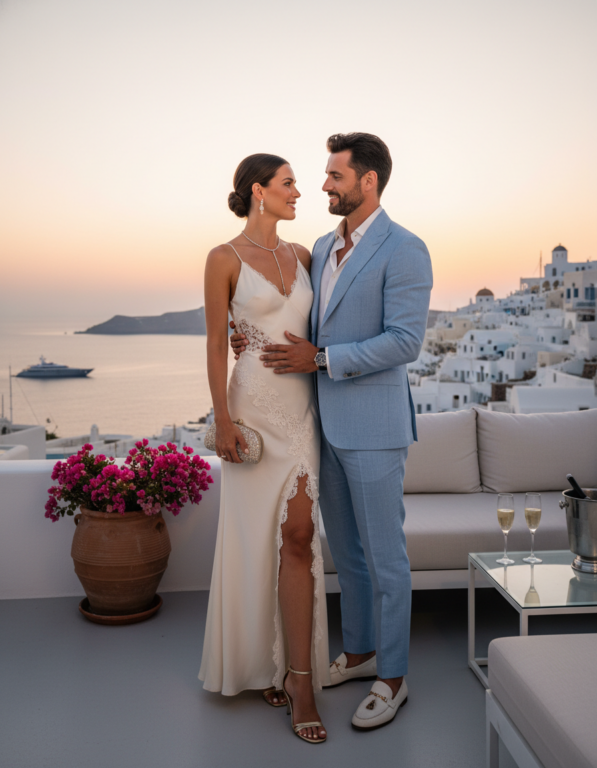 Gemma Deeks Style Guide: Elegant Chic Date night in Mykonos Summer 2026